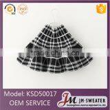 Fashion Formal Design High School Uniform Black Plaid Pleated Skirt