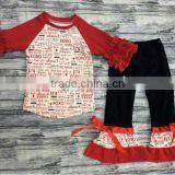 Wholesale Childrens Clothing Sets for Easter Wholesale Baby Girls Sets With Bunny and Lace Pants thumbnail-6