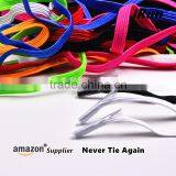 Highly Elastic Comfort and Soft Tieless Shoes Laces for Child and Disabled - Muti-Colored No Tie Shoelace Amazon Supplier thumbnail-3