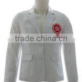 Tailor-made Festival Short Sleeve Low MOQ Brand New Design Business Suit Womens With Embroidery Logo thumbnail-2