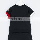 2017 New Design Custom Summer Kids Color Block Tracksuit Clothes Set Kids Active Wear Baby Clothes Set thumbnail-4