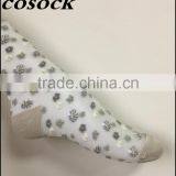 Flower Jacqaurd Women Lovely Ankle High Transparent Nylon Summer Socks thumbnail-3