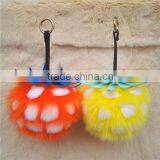 Fox Fur Pineapple Ball Bag Pendant Ornaments Really Fur Fur Dead Rabbit Car Ornaments Bedroom Furnishings