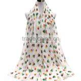 China Factory Heart Print Scarf Women Hijab thumbnail-5