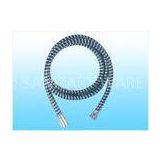 Metal Braided PVC Shower Flexible Hose Black With 2m Stainless Steel