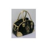 sell Juciy pet carrier in black & gold
