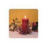 Red Pillar Candle