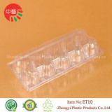 clear disposable plastic clamshell egg tray/box