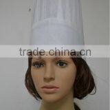 Disposable Breathable Paper Tissue Chef Hat With Flat Top thumbnail-1