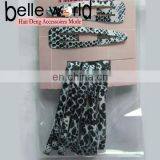 Snake Skin Print Hair Snap Clips Hair Ponytail Holders Set thumbnail-1