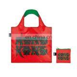 Waste-Less Reusable Folable Shopping Bag With Pouch Shoulder Grocery Tote thumbnail-2