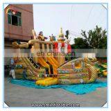 Factory Price Inflatable Pirate Ship Slide,inflatable Cartoon Slide,giant Inflatable Slide for Sale