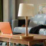 Traditional wooden table light table lamp