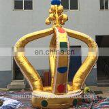 Customized Big Inflatable Gold Crownfor Parties