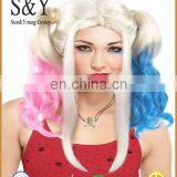 Cosplay Suicide squad Harley Quinn Wig With High temperature fiber for cosplay party