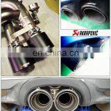 High Quality Custom Akrapovic Carbon Fiber Exhaust Tail Pipe Car Muffler Tips With Ss304 Clamp thumbnail-4