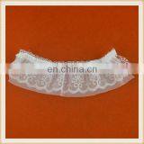 Latest Wholesale Border Lace White Fancy Nylon Lace Embroidery Ruffled Lace Trim for Girl Suits thumbnail-3