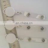 Small Size Retractable Yoyo ID Badge Reel in Solid White Color thumbnail-1