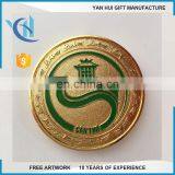 Custom Enamel Souvenir Two Tones Military Navy Geocache Brass Challenge Metal Coin thumbnail-3