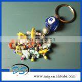 Fashion Nice Charms Key Chain With Turiksh Evil Eye Key Ring in Glass Beads Material thumbnail-1