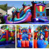 Customized Inflatable Royal Bouncy Castle With Slide for Sale thumbnail-2
