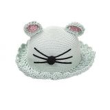 Fashion cat ear custom kids straw hat
