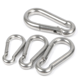 DIN Type Stainless Steel Eye and Screw Spring Snap Hook For Shade Sails