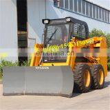 Utility Diesel Engine Wheel Skid Steer Loader With U Blade thumbnail-1