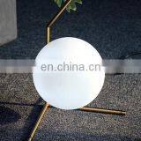Mini Bedroom Metal Tripod Lamp Stand Glass Table Lighting thumbnail-2