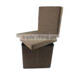 Contemporary Backrest Storage Stool Ottoman thumbnail-4