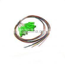 12 Color Single Mode Fiber Optic White G652d E2000 APC Pigtail Tight Tube0.9mm Fiber Optic Bundle Pigtail thumbnail-1