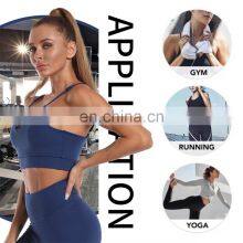 New Fashion 3 Piece Yoga Pants Set Elasticity Sport Wear Logo Yoga Activewear Set thumbnail-5