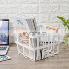Metal Wire Freezer Organizer Bins With Handles Large Pantry Baskets Wire Storage Baskets for Organizing thumbnail-3