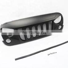 4*4 Front Grille With Mesh for Jeep Wrangler JK 2007-on Car Accessories Black Grille thumbnail-2
