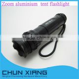Aluminum cree led xml t6 zoom flashlight tent flashlight