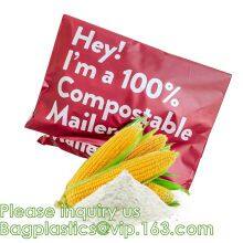 Cornstarch Made Biodegradable Compostable Courier Mailing Plastic Shipping Packaging Bag With Custom Logo CLOTH PACK thumbnail-5