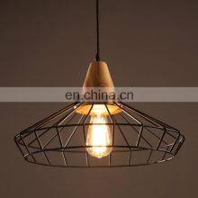 Industrial Retro Metal Loft Iron Chandelier Industry Single Head Cage Edison Home Vintage Pendant Light thumbnail-3