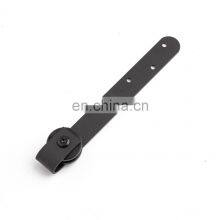 Heavy Duty Set Cabinet Rolling Industrial Quiet Bypass Iron Double Barn Door Hardware Kit Exterior Sliding Barn Door Hardware thumbnail-4