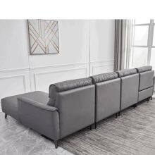 New Italian Minimalist Leather Leather Art Functional Sofa Living Room Simple Fashion L-Shaped Left And Right Corner Chaise Longue Sofa thumbnail-5