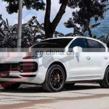 Ukiss Car Bumpers For 18-21 Porsche Cayenne 9Y0 Modified Turbo Front Bumper With Grille Door Panel Wheel Arch Diffuser Body Kits thumbnail-4