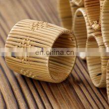 Best Price Rattan Napkin Ring Mid Century Modern 60s Set Tableware Set Napkin Holder Rings Vietnam Manufacturer thumbnail-4