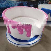 Indoor and Outdoor Adult and Kids Game Funfair Rides Amusement Fairground Rotating Coffee Cup for Sale thumbnail-3