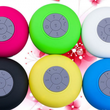 Water Proof Custom BT Music Player Built-in Microphone Handsfree Waterproof Shower Speakers With Wall Suction Cup Mini Speaker thumbnail-5