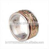 925 Silver Brass Copper Hammer Ring,925 Sterling Silver Jewelry Wholesale thumbnail-1