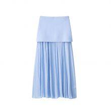 New French Style Simple and Fashionable Button Knit Vest for Women, Pleated and Spliced Skirt thumbnail-2