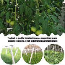 Metal Tomato Rope Hooks Support Clamps for Cucumber Tomato Pepper Eggplant Vines Flower Plant With PP Twine thumbnail-4