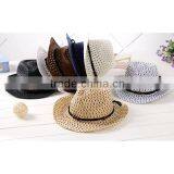 2015 New Outdoor Cheap Summer Fashion Straw Hat Children Hat Cowboy Hat Bulk Straw Cowboy Hats thumbnail-1