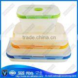 Popular and Good Tightness Transparent Silicone Picnic Lunch Box Storage Box thumbnail-5