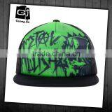 customized service digital printing short bill mesh 5 panel trucker cap wholesale