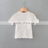 Cheap and Hot Selling Korean Style Baby Girls Tops Round Neck t Shirt Sleeveless Fold Bubble Shirts thumbnail-4
